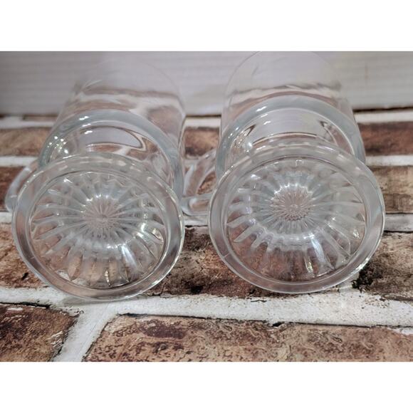 Vintage Princess House Heritage Irish Coffee Mugs Footed Etched Glass Set Of 2 - Picture 4 of 6